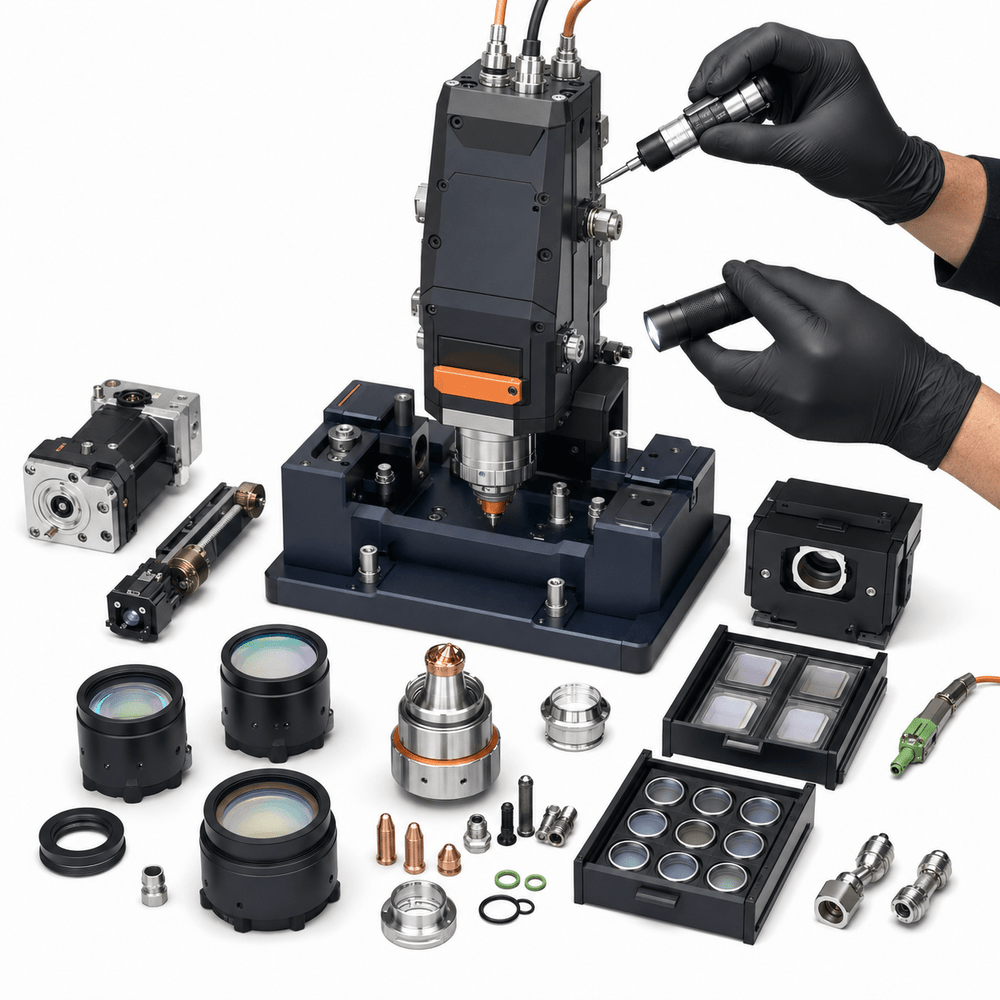 BOCI fiber laser cutting head repair and rebuild service