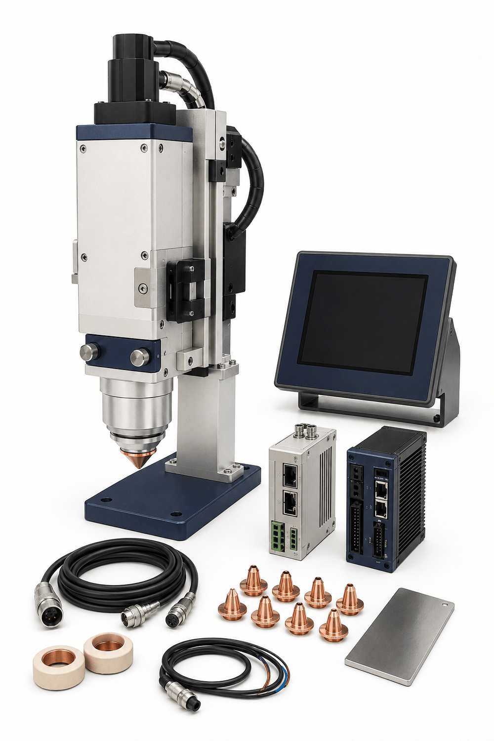 Fiber laser height control and capacitive sensor upgrade kit on a white background
