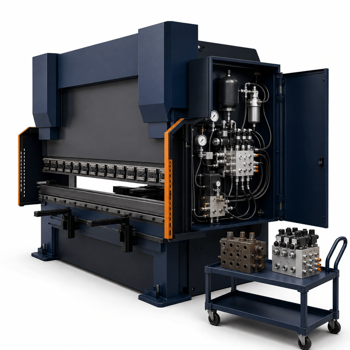 HOERBIGER press brake hydraulic valve retrofit service