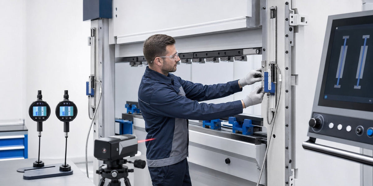 Press brake linear scale and ram position feedback upgrades
