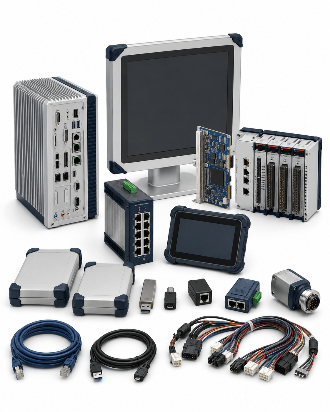 Tube laser programming and nesting software workstation on a white background